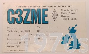 A QSL card from TDARS in the 1970s