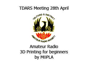 TDARS Meeting 3D printing for beginners M0pla