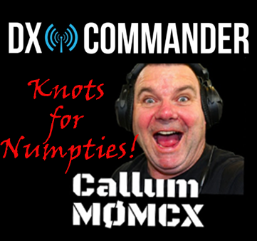 Callum M0MCX knots for Numpties talk